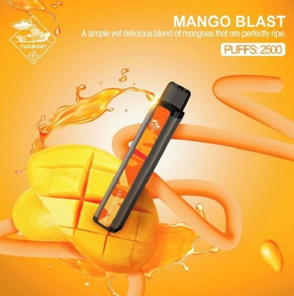 TUGBOAT XXL Disposable Pods 2500 Puffs Mango Blast TUGBOAT XXL Disposable Pods 2500 Puffs Mango Blast