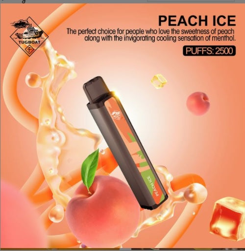 TUGBOAT XXL Disposable Pods 2500 Puffs Peach Ice TUGBOAT XXL Disposable Pods 2500 Puffs Peach Ice