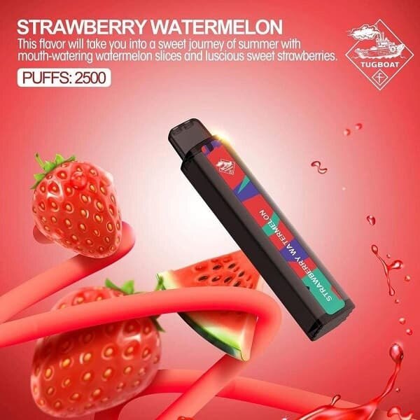 TUGBOAT XXL Disposable Pods 2500 Puffs Strawberry Watermelon TUGBOAT XXL Disposable Pods 2500 Puffs Strawberry Watermelon