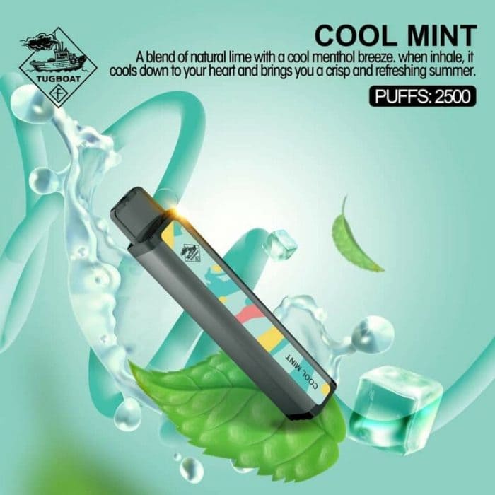 Tugboat Xxl Disposable Pods 2500 Puffs Cool Mint UAE Tugboat Xxl Disposable Pods 2500 Puffs Cool Mint UAE