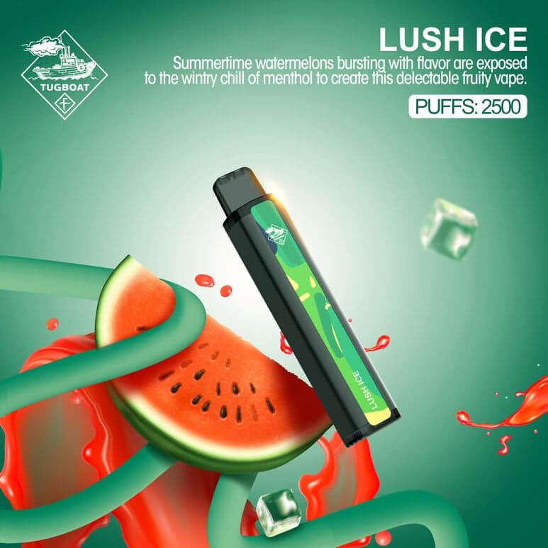 Tugboat Xxl Disposable Pods 2500 Puffs Lush Ice in UAE Tugboat Xxl Disposable Pods 2500 Puffs Lush Ice in UAE