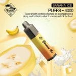 Tugboat Mega Flow 4000 Puffs Disposable Pod Banana Ice UAE