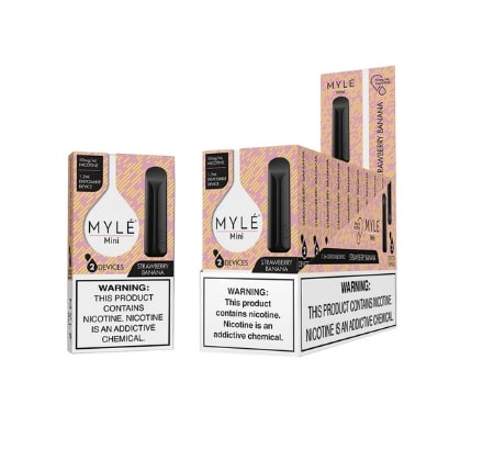 Mini Strawberry Banana – MYLÉ Disposable Vape Pods UAE Mini Strawberry Banana – MYLÉ Disposable Vape Pods UAE