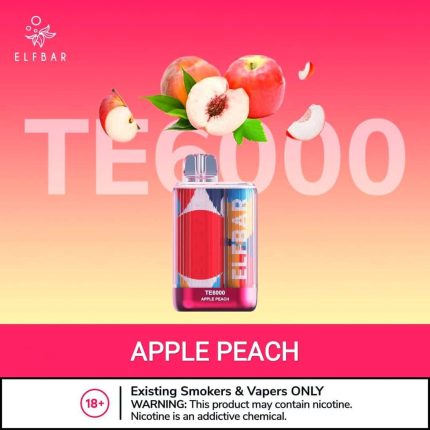 Elf Bar TE6000 Puffs Disposable Apple Peach in UAE