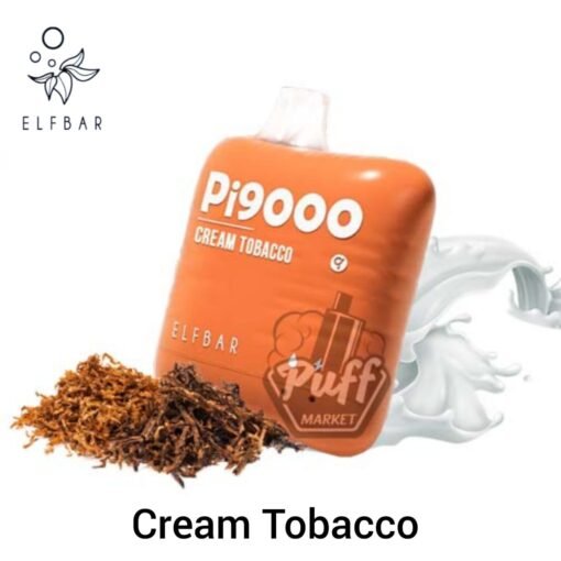 Elfbar Pi9000 Disposable Vape 9000 Puffs Cream Tobacco UAE Elfbar Pi9000 Disposable Vape 9000 Puffs Cream Tobacco UAE