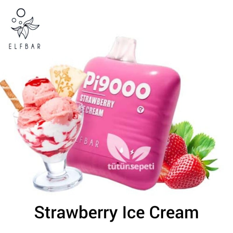 Elfbar Pi9000 Disposable Vape 9000 Puffs Strawberry Ice Cream Dubai Elfbar Pi9000 Disposable Vape 9000 Puffs Strawberry Ice Cream Dubai