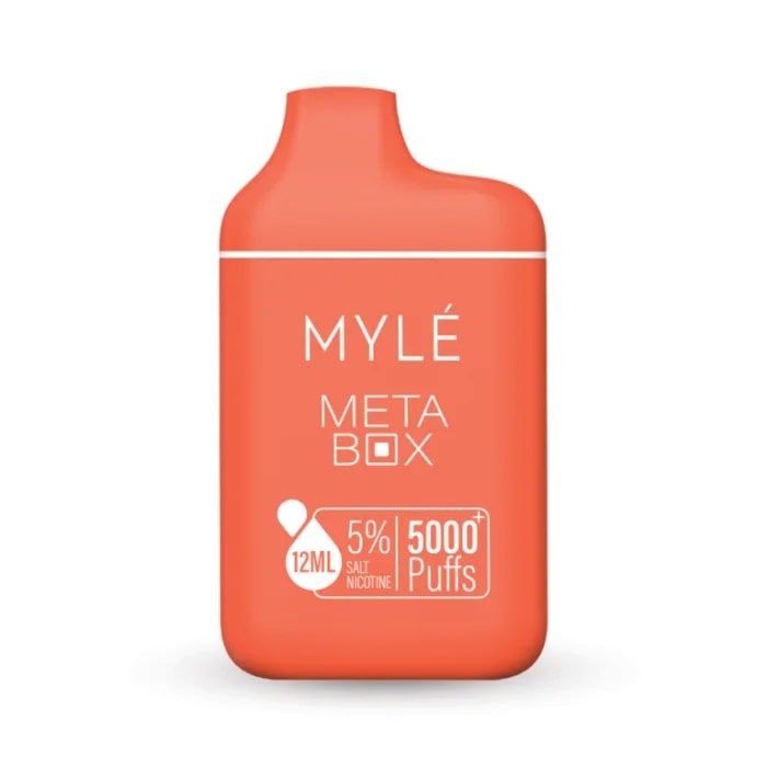 Myle Meta Box 5000 Puffs Disposable Vape Peach Ice in UAE Myle Meta Box 5000 Puffs Disposable Vape Peach Ice in UAE