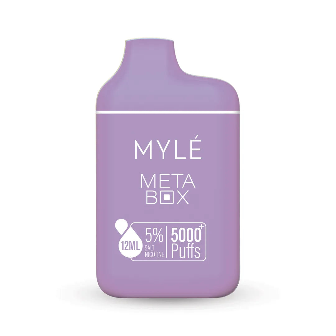 Myle Meta Box 5000 Puffs Disposable Vape White Grape Ice Dubai Myle Meta Box 5000 Puffs Disposable Vape White Grape Ice Dubai