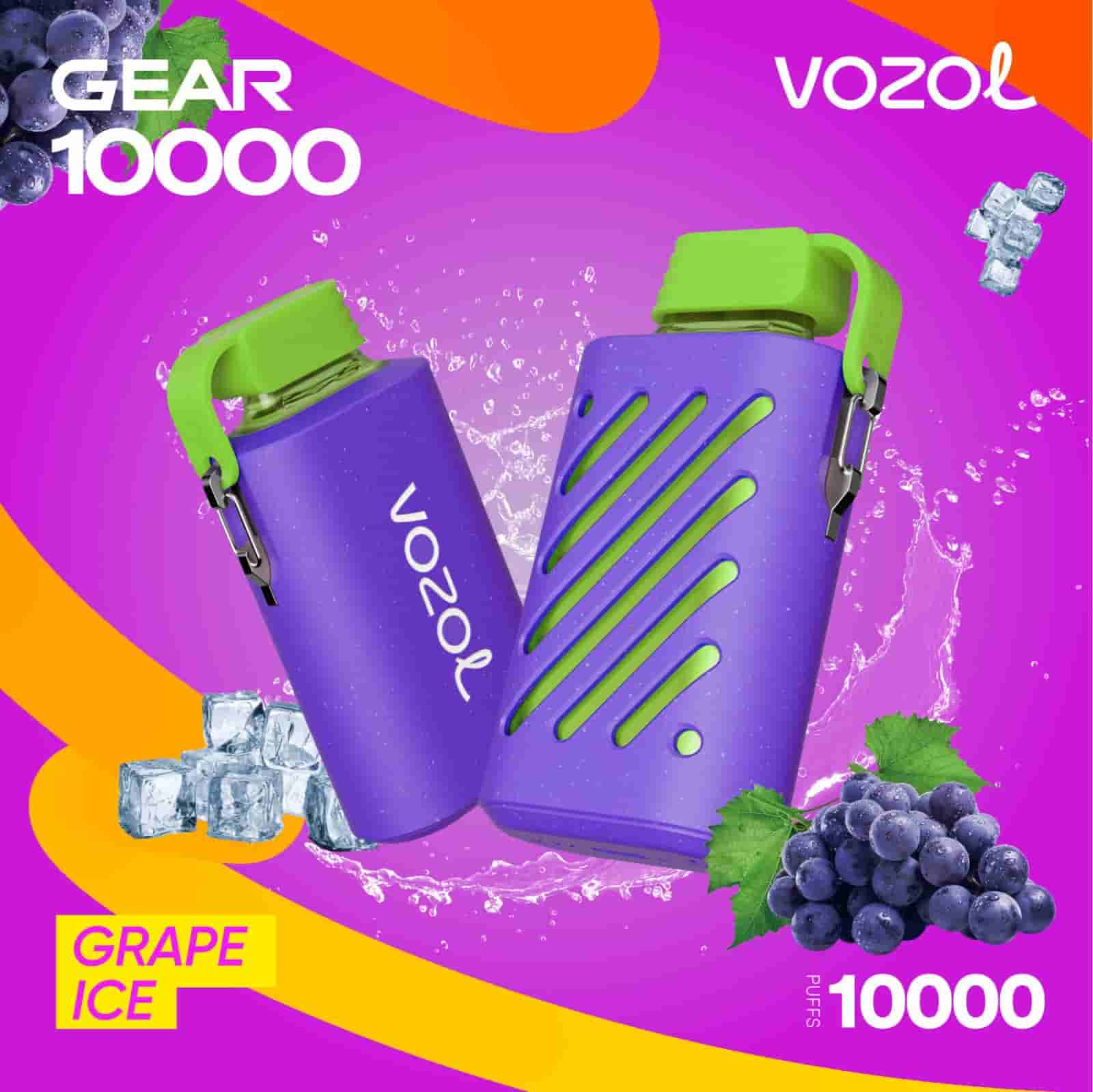 Vozol Gear 10000 Disposable Vape Grape Ice in Dubai Vozol Gear 10000 Disposable Vape Grape Ice in Dubai