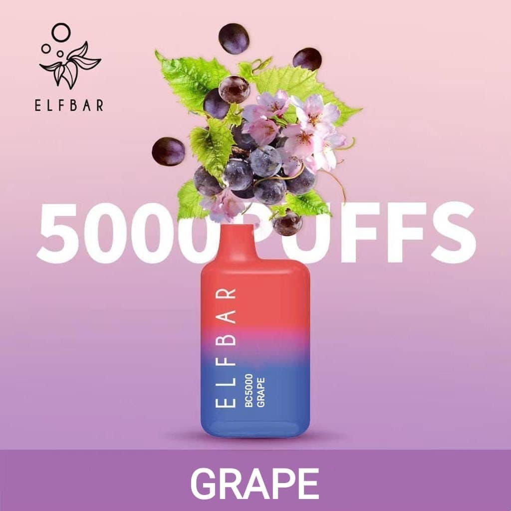 Elf Bar BC5000 Disposable Vape 5000 Puffs Grape Dubai Elf Bar BC5000 Disposable Vape 5000 Puffs Grape Dubai