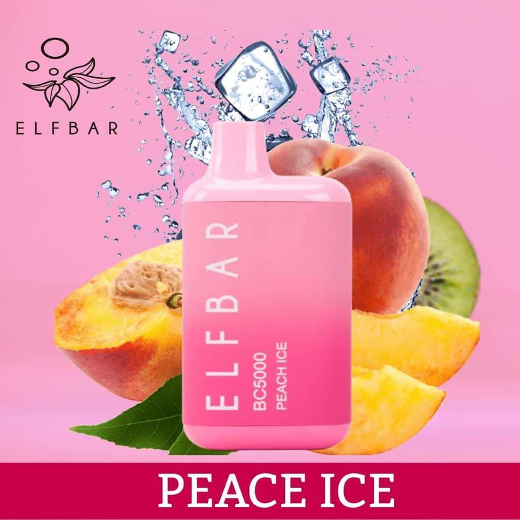 Elf Bar BC5000 Disposable Vape Peach Ice in UAE Elf Bar BC5000 Disposable Vape Peach Ice in UAE
