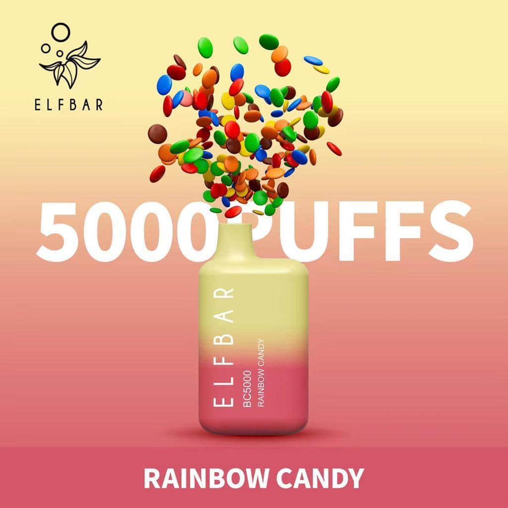 Elf Bar BC5000 Disposable Vape Rainbow Candy in UAE Elf Bar BC5000 Disposable Vape Rainbow Candy in UAE