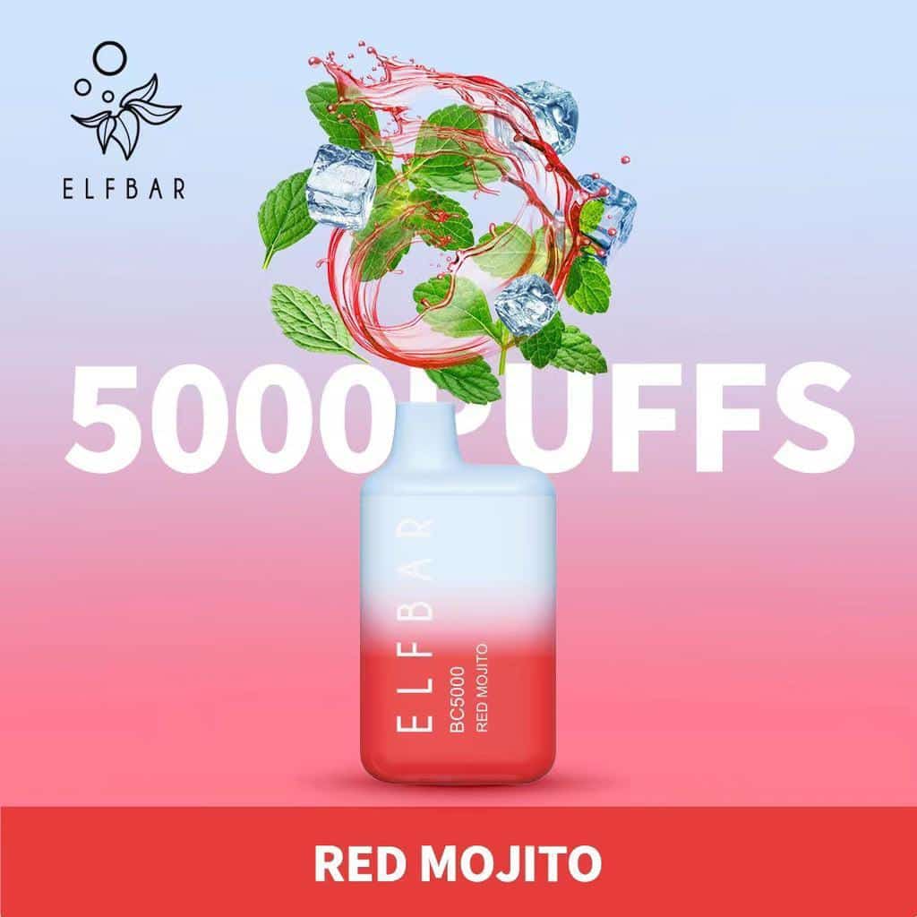 Elf Bar BC5000 Disposable Vape Red Mojito in Dubai Elf Bar BC5000 Disposable Vape Red Mojito in Dubai