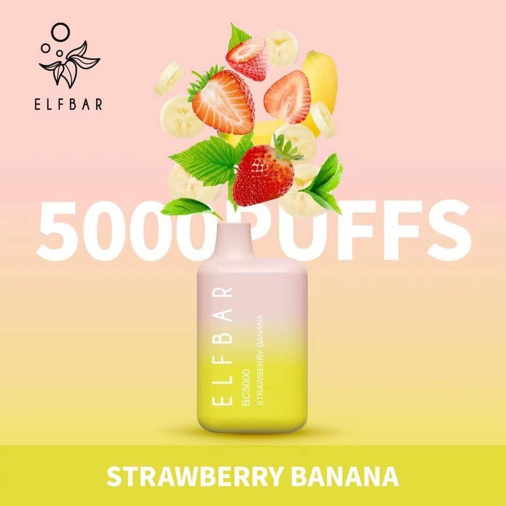 Elf Bar BC5000 Disposable Vape Strawberry Banana in UAE Elf Bar BC5000 Disposable Vape Strawberry Banana in UAE