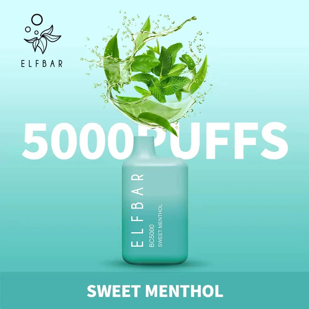 Elf Bar BC5000 Disposable Vape Sweet Menthol in Dubai Elf Bar BC5000 Disposable Vape Sweet Menthol in Dubai