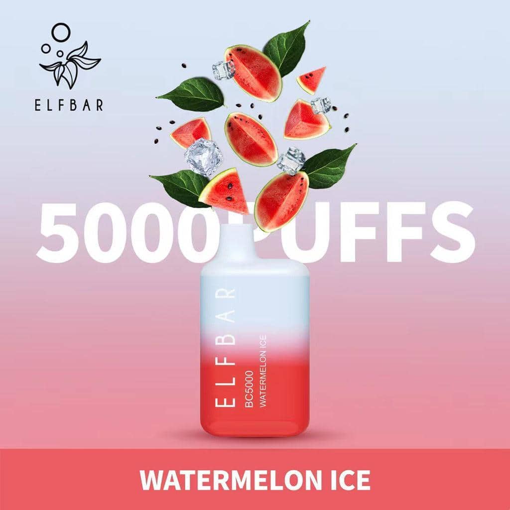 Elf Bar BC5000 Disposable Vape Watermelon Ice in Dubai Elf Bar BC5000 Disposable Vape Watermelon Ice in Dubai
