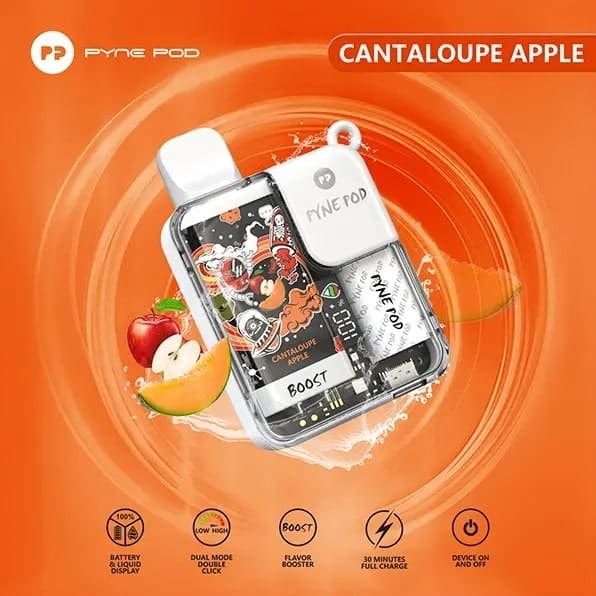 Pyne Pod Boost 8500 Puffs Cantaloupe Apple Pyne Pod Boost 8500 Puffs Cantaloupe Apple