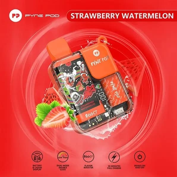 Pyne Pod Boost 8500 Puffs Strawberry Watermelon Pyne Pod Boost 8500 Puffs Strawberry Watermelon