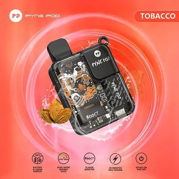 Pyne Pod Boost 8500 Puffs Tobacco Pyne Pod Boost 8500 Puffs Tobacco