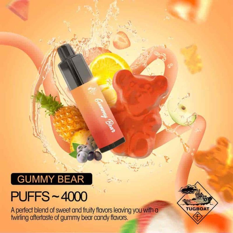Tugboat Mega Flow 4000 Puffs Disposable Pod Gummy Bear UAE
