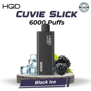 HQD Cuvie Slick 6000 Puffs Black Ice Disposable Vape in UAE