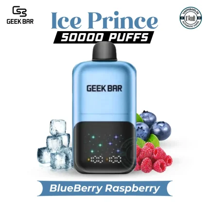 Geek Bar Ice Prince 50000 Puffs Blue Berry Raspberry in UAE