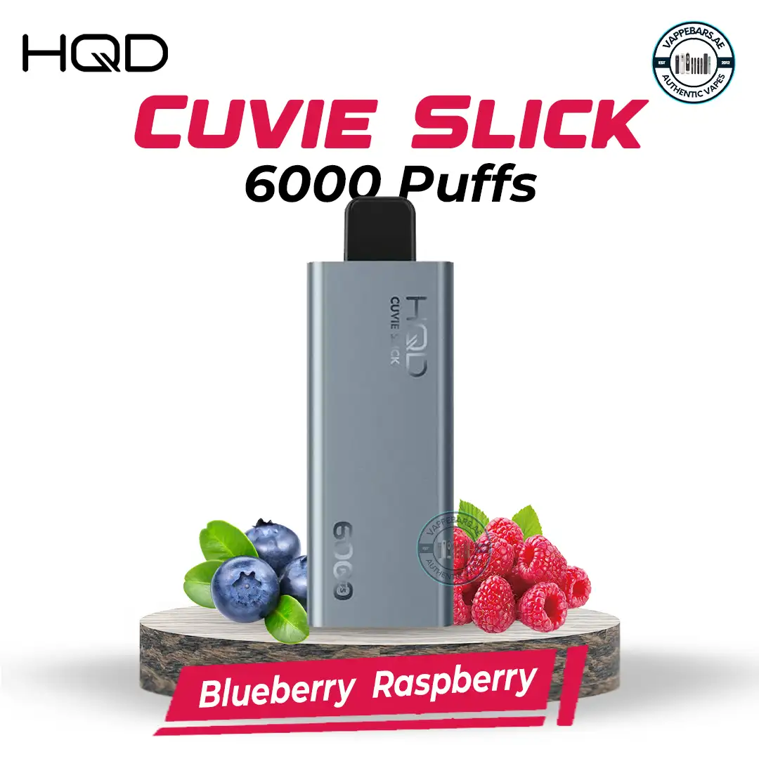 HQD Cuvie Slick 6000 Puffs Blue Raspberry Disposable Vape in UAE HQD Cuvie Slick 6000 Puffs Blue Raspberry Disposable Vape in UAE