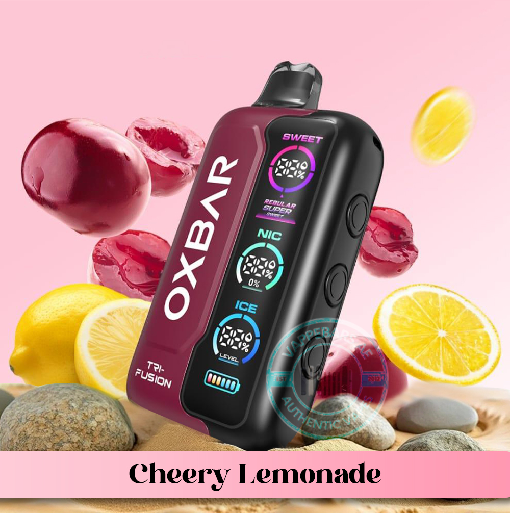 OXBAR TRI Fusion 45000 puffs Disposable Vape Cheery Lemonade in Dubai UAE OXBAR TRI Fusion 45000 puffs Disposable Vape Cheery Lemonade in Dubai UAE