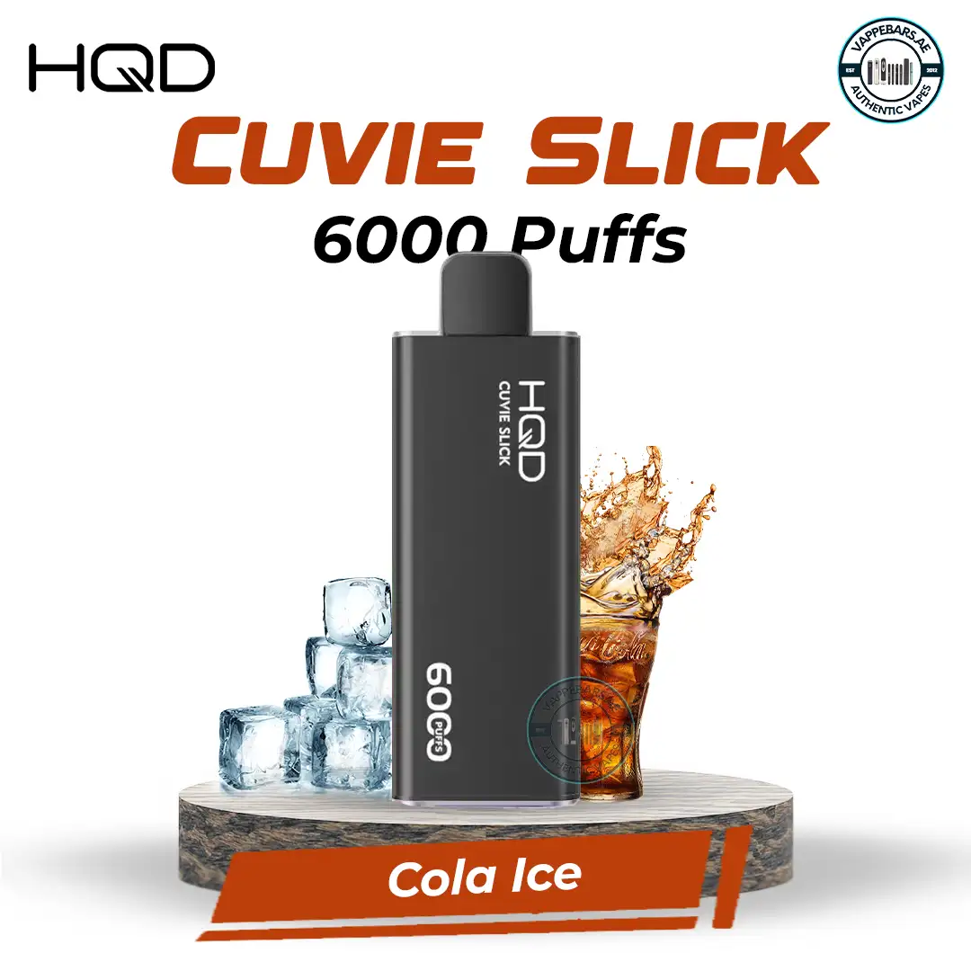 HQD Cuvie Slick 6000 Puffs Cola Ice Disposable Vape in UAE HQD Cuvie Slick 6000 Puffs Cola Ice Disposable Vape in UAE