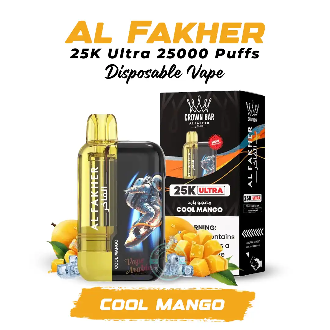 Al Fakher 25K Ultra Disposable Vape 25000 Puffs Cool Mango in Dubai Al Fakher 25K Ultra Disposable Vape 25000 Puffs Cool Mango in Dubai