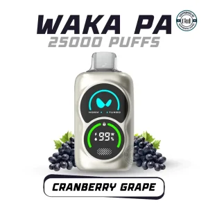 Waka PA 25000 Puffs Cranberry Grape Disposable Vape 50 MG in UAE