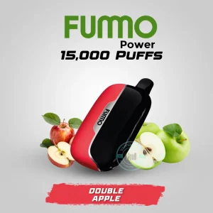 Fummo Power 15000 Puffs Double Apple Disposable Vape in Dubai