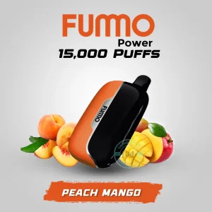 Fummo Power 15000 Puffs Mango Peach Disposable Vape in Dubai