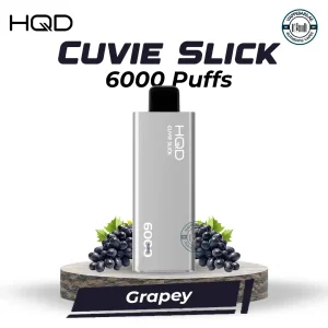 HQD Cuvie Slick 6000 Puffs Grapey Disposable Vape in UAE