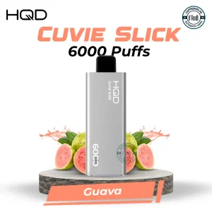 HQD Cuvie Slick 6000 Puffs Ice Guava Disposable Vape in UAE