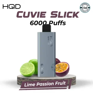 HQD Cuvie Slick 6000 Puffs Lime Passion Fruit Disposable Vape in UAE