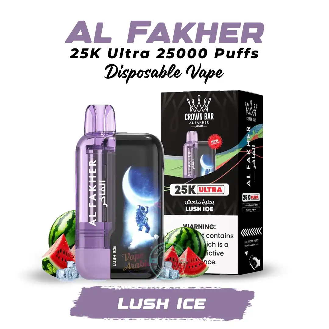 Al Fakher 25K Ultra Disposable Vape 25000 Puffs Lush Ice in Dubai Al Fakher 25K Ultra Disposable Vape 25000 Puffs Lush Ice in Dubai