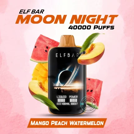 ELF BAR Moon Night Mango Peach Watermelon 40k Puffs in UAE
