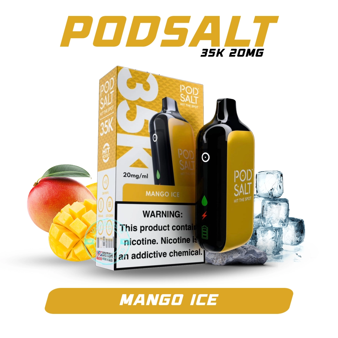 Pod Salt 35k Puffs Disposable Vape Mango ice In Duba Pod Salt 35k Puffs Disposable Vape Mango ice In Dubai