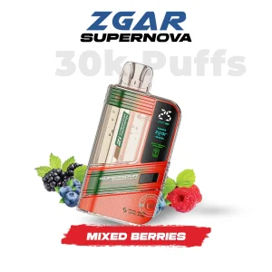 Zgar Supernova 30000 Puffs Mixed Berries Disposable Vape 20mg In UAE
