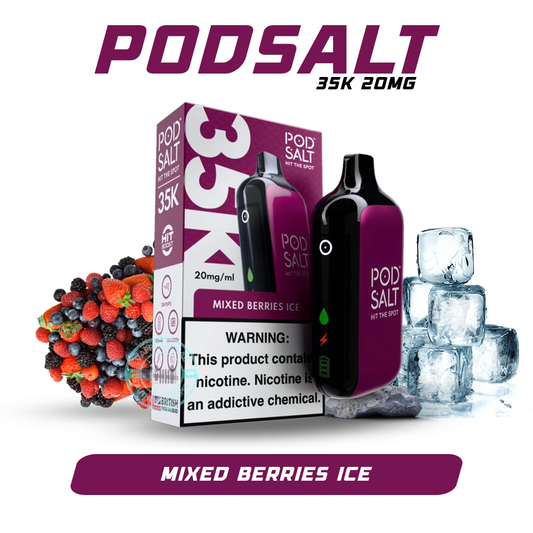 Pod Salt 35k Puffs Disposable Vape Mixed berries ice In Dubai Pod Salt 35k Puffs Disposable Vape Mixed berries ice In Dubai