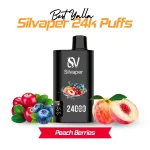 Silvaper 24000 Puffs Peach Berries Disposable Vape 20MG Nicotine in Dubai