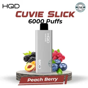 HQD Cuvie Slick 6000 Puffs Peach Berry Disposable Vape in UAE