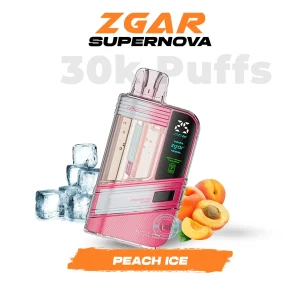 Zgar Supernova 30000 Puffs Peach Ice Disposable Vape 20mg In UAE