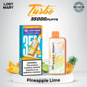 Lost Mary MT35000 Turbo Pineapple Lime Disposable Vape in UAE