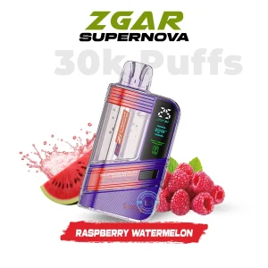 Zgar Supernova 30000 Puffs Raspberry Watermelon Disposable Vape 20mg In UAE
