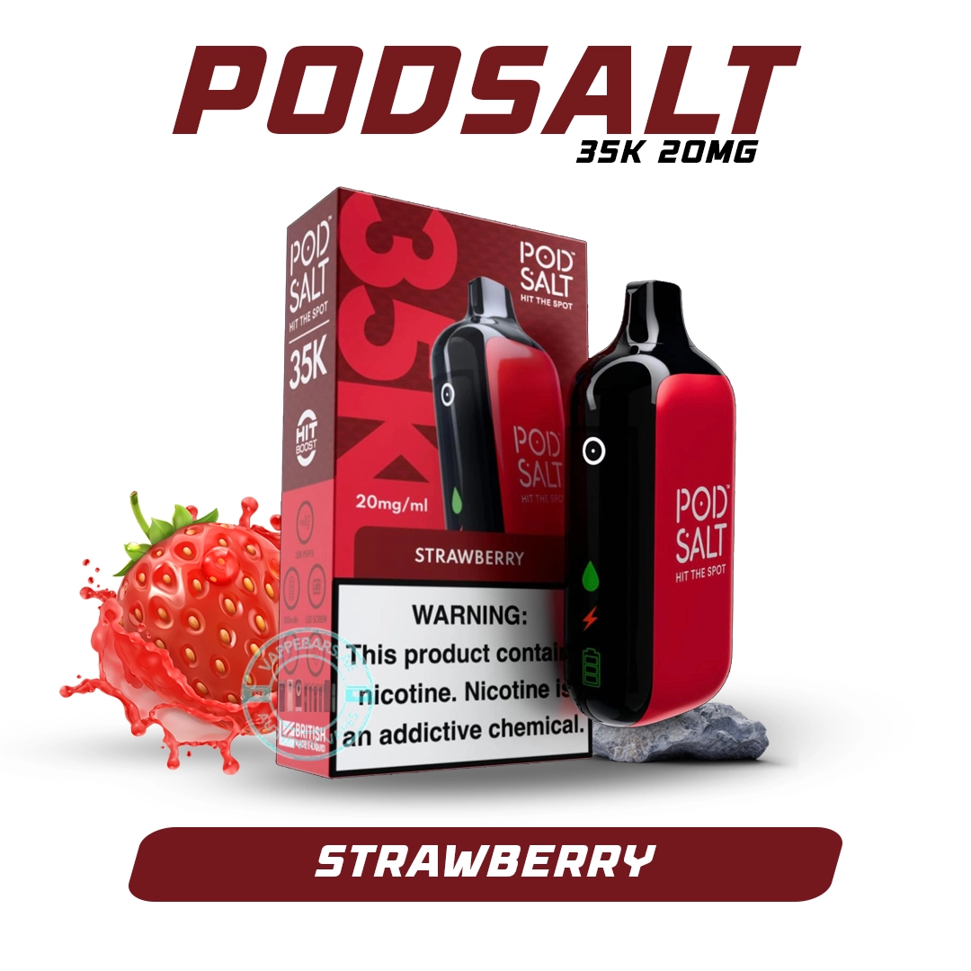 Pod Salt 35k Puffs Disposable Vape Strawberry In Dubai Pod Salt 35k Puffs Disposable Vape Strawberry In Dubai