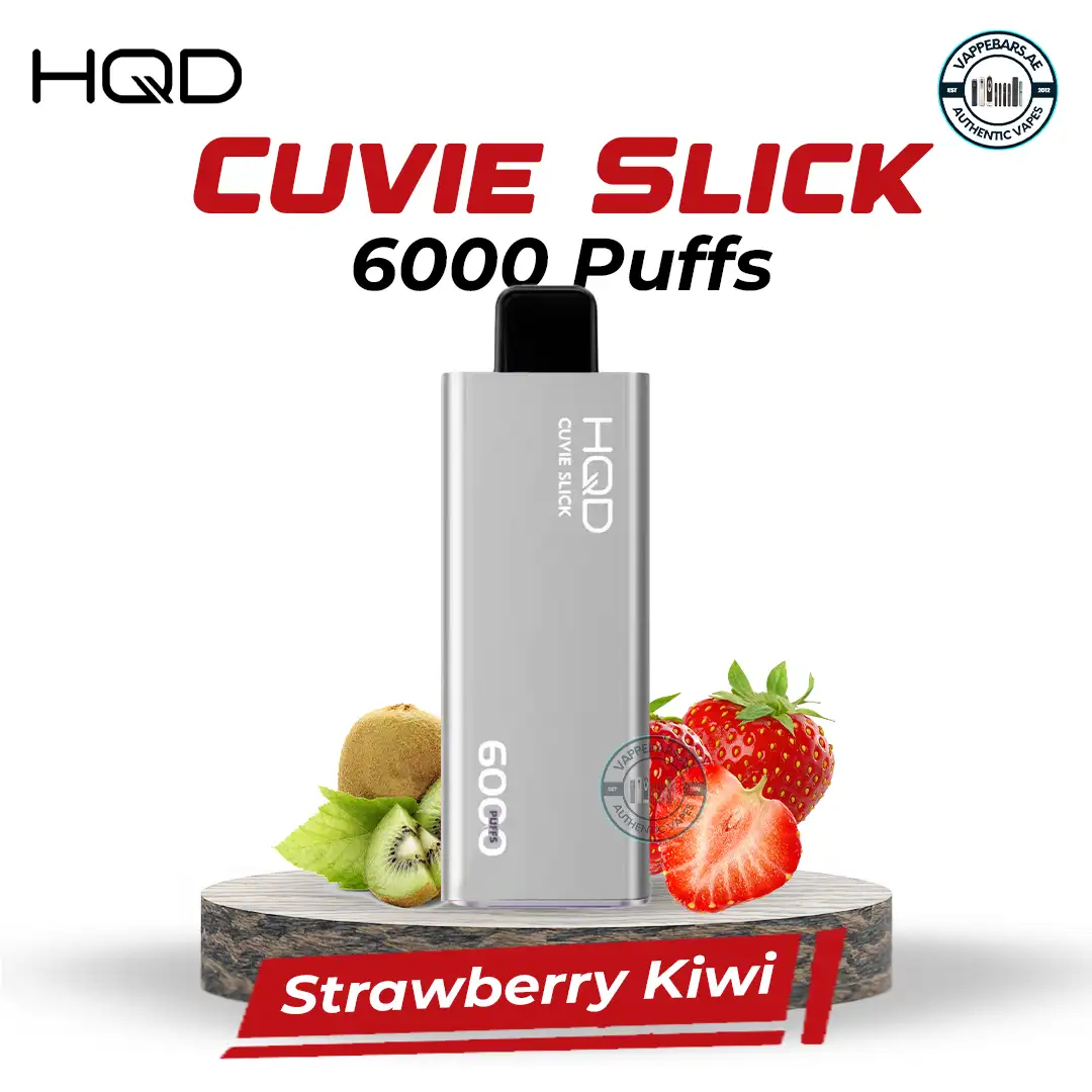 HQD Cuvie Slick 6000 Puffs Strawberry Kiwi Disposable Vape in UAE HQD Cuvie Slick 6000 Puffs Strawberry Kiwi Disposable Vape in UAE