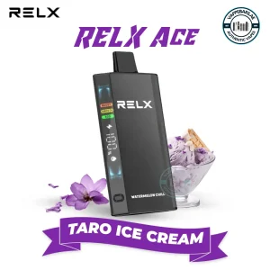 RELX Ace 20000 Puffs TARO ICE CREAM 50MG Disposable Vape in Dubai