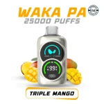 Waka PA 25000 Puffs Triple Mango Disposable Vape 50 MG in UAE